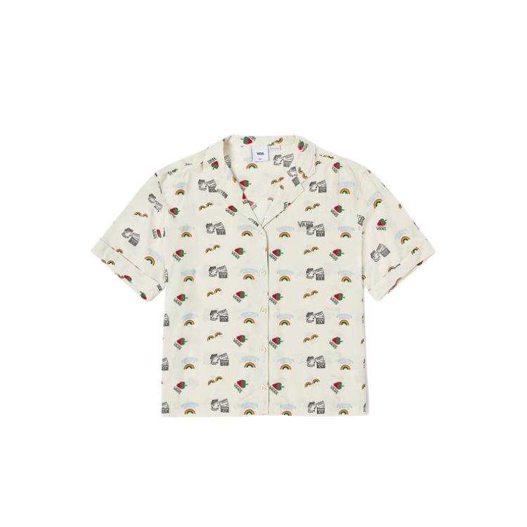 Vans Vans Shirts Women's Beige Lapel Moderate