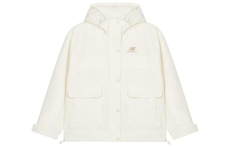 New Balance New Balance Jackets Women's Ecru Hooded Moderate Other