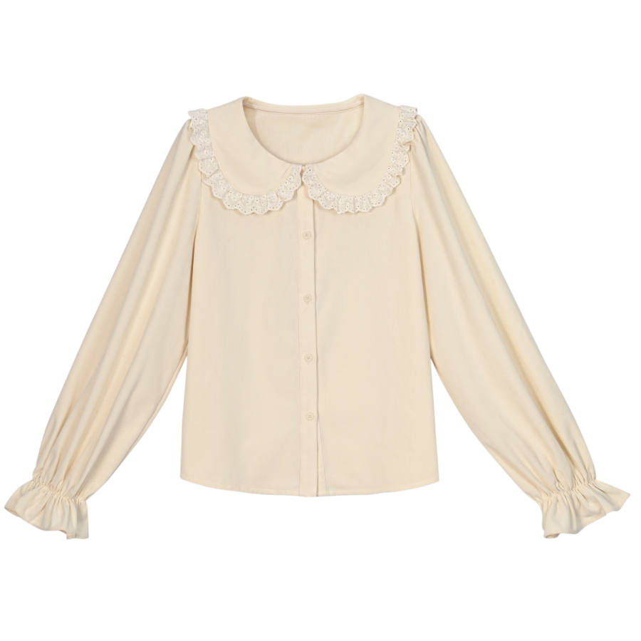 SNBL Shirts Women's Apricot Peter Pan Collar Moderate