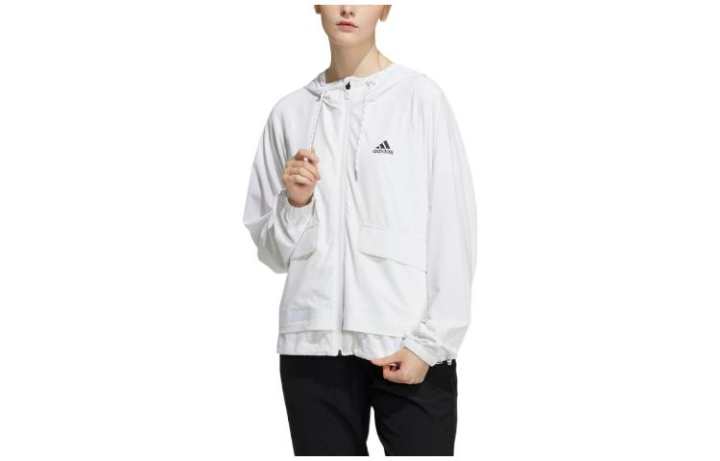 Adidas Adidas Jackets Women's White Hooded Moderate Other