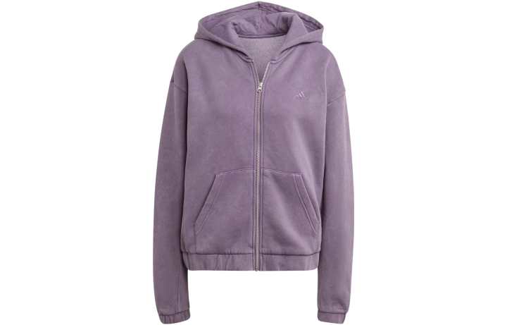 Adidas Adidas Sweatshirts Women's Purple Hooded Thickened Regular