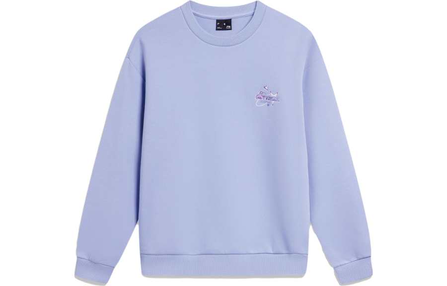 Li-Ning Li Ning Sports Trendy Collection Sweatshirt Women's Glacier Gray Blue
