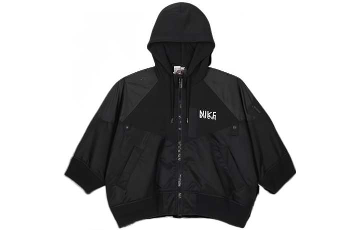 Nike Nike X Sacai Full Zip Hooded Jacket 'Black'