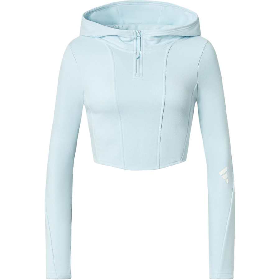Adidas Adidas Sweatshirts Women's Blue Hooded Moderate