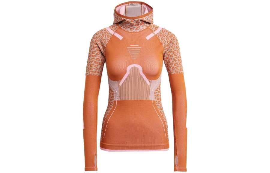 Adidas Adidas X Stella McCartney Sweatshirts Women's Red Hooded Moderate Other