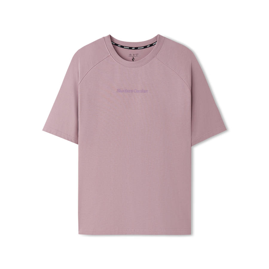 Skechers T Shirt Unisex Wooden Rose Pink 04JD