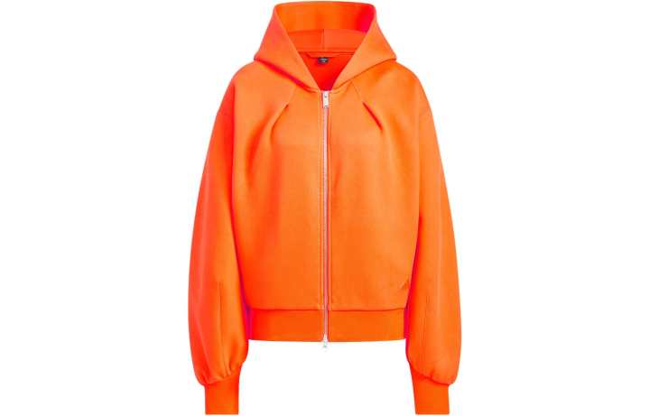 Adidas Adidas Spacer Full Zip Hoodie Jackets & Coats Women's Half Impact Orange