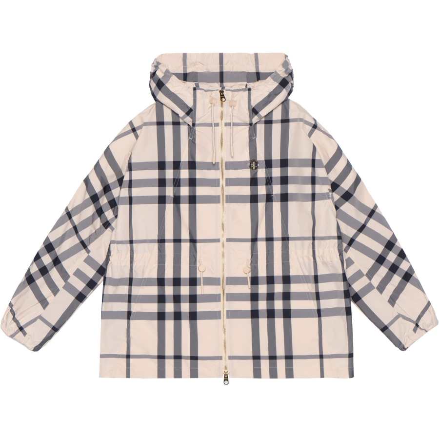 Burberry Jackets Women's Brown Hooded Moderate Other