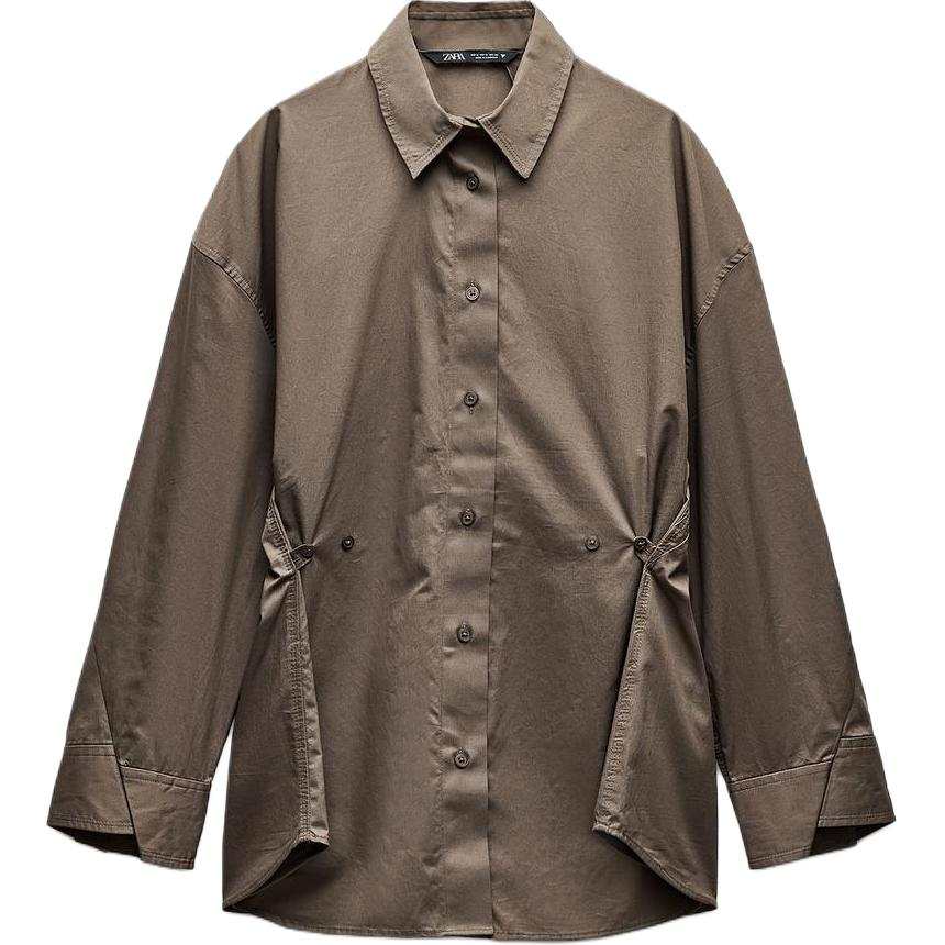 ZARA Trf Shirts Women's Lapel Moderate Other