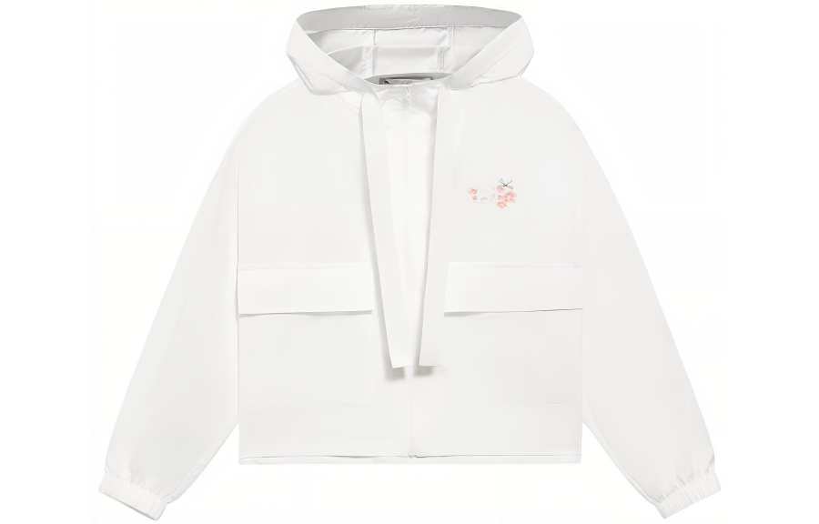 Li-Ning Li Ning Jackets Women's White Hooded Moderate Other