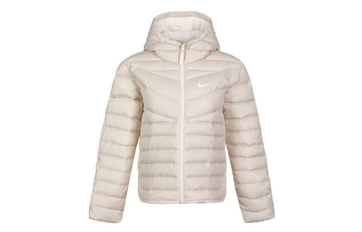 Nike Nike Down Jackets Women's Light Ivory White Hooded Moderate Other