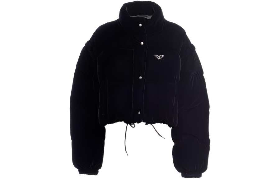 PRADA Prada convertible velvet down jacket