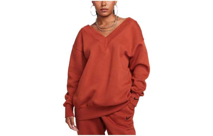 Nike Nike Sweatshirts Women's Red V Neck Moderate Regular