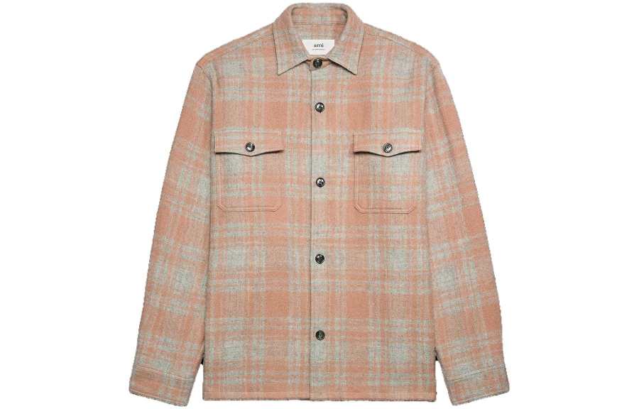 AMIPARIS Amiparis Maxi checked overshirt