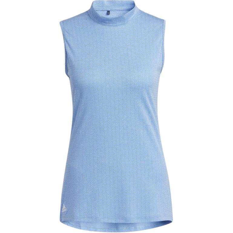 Adidas Adidas Essential Golf MOCK NECK Polo Shirt Women's Blue/White