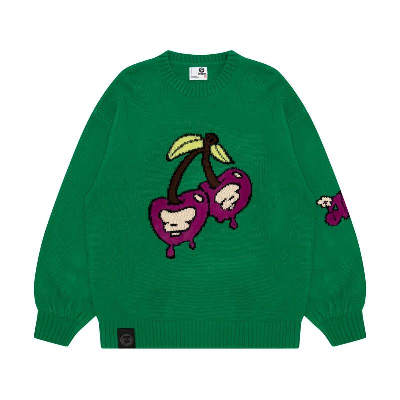 Aape Aape Crew-neck Intarsia-knit Jumper