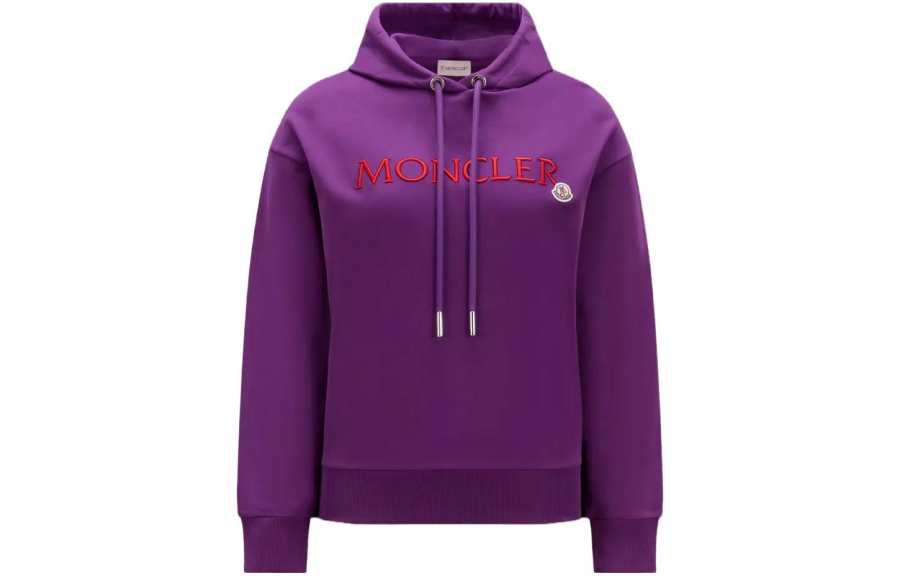 Moncler Logo Embroidered Drawstring Hoodie