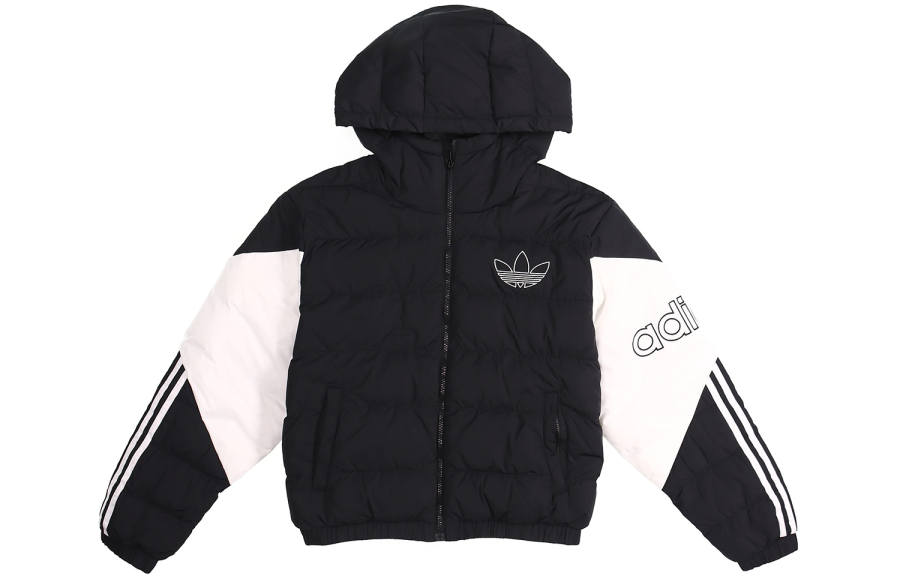 Adidas Originals Down Jackets Women's Black Hooded Moderate