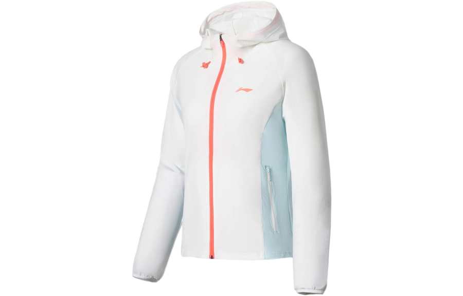Li-Ning Li Ning Jacket Women's Standard White Aqua Blue