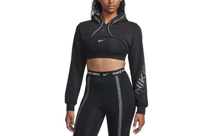 Nike Nike Sweatshirts Women's Black Hooded Moderate Regular