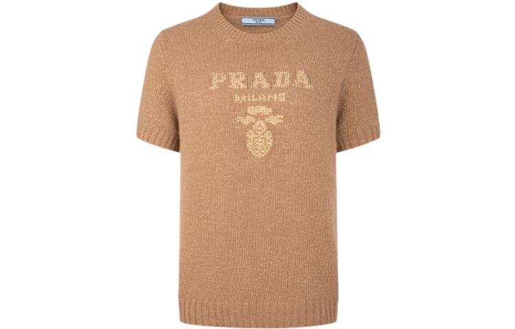 PRADA PRADA Logo intarsia Cashmere blend Jumper