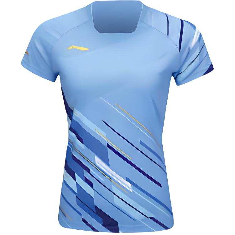 Li-Ning Li Ning T Shirt Women's Bright Sky Blue