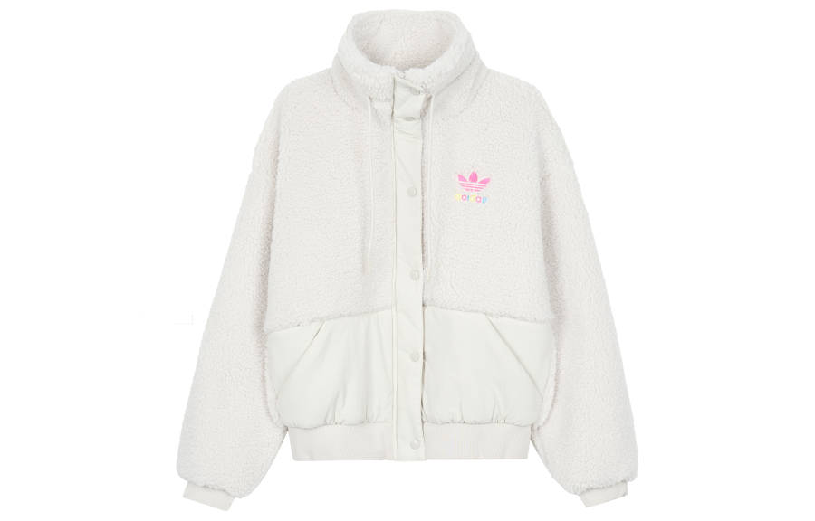 Adidas Originals Short Sherpa Jacket Women's White
