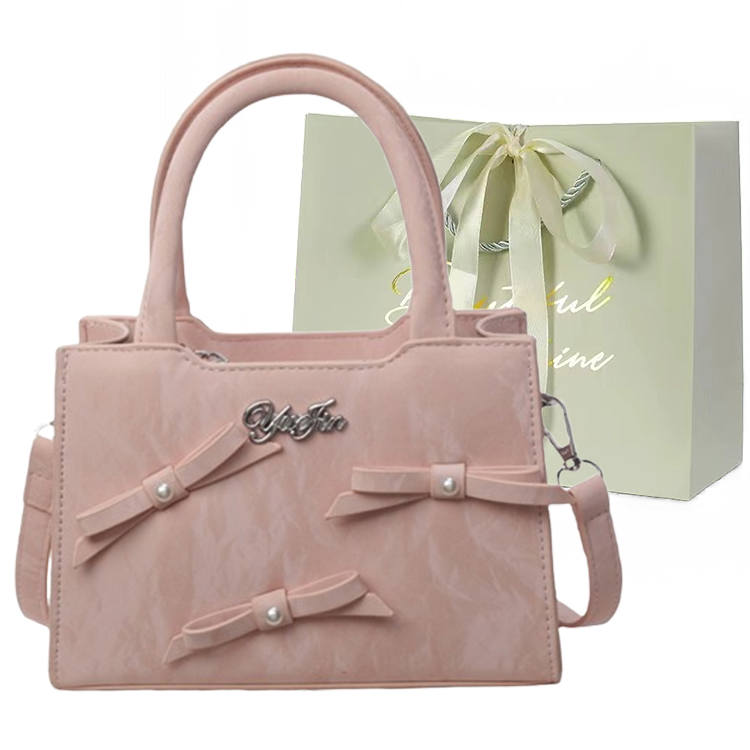 JIANGLIDA Pu Small Square Bag, Crossbody Bag Regular Women's Pink/White/Black