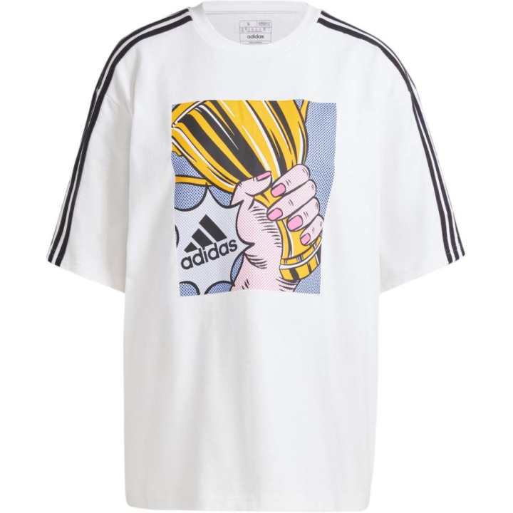 Adidas Adidas Women's Gallery Graphic Oversized T Shirt White