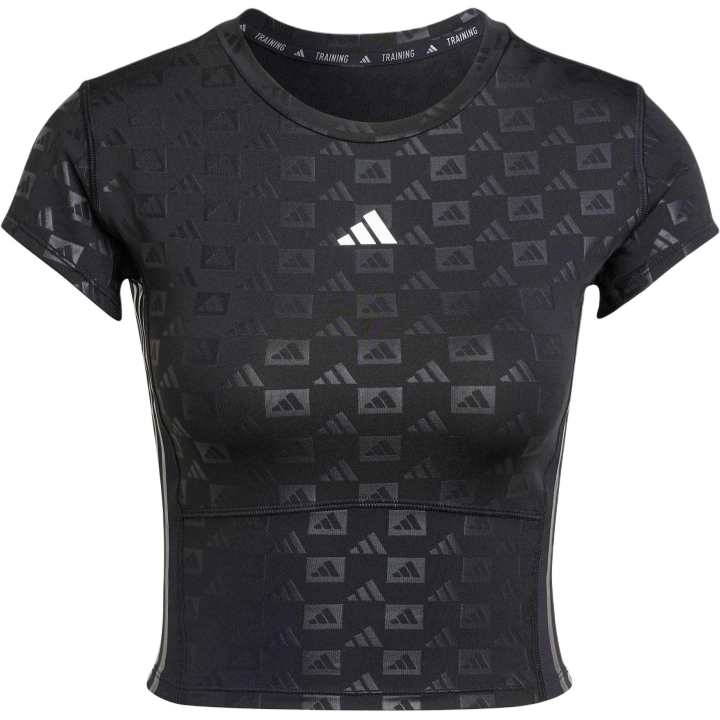Adidas Adidas Women's Hyperglam Emboss T Shirt Black