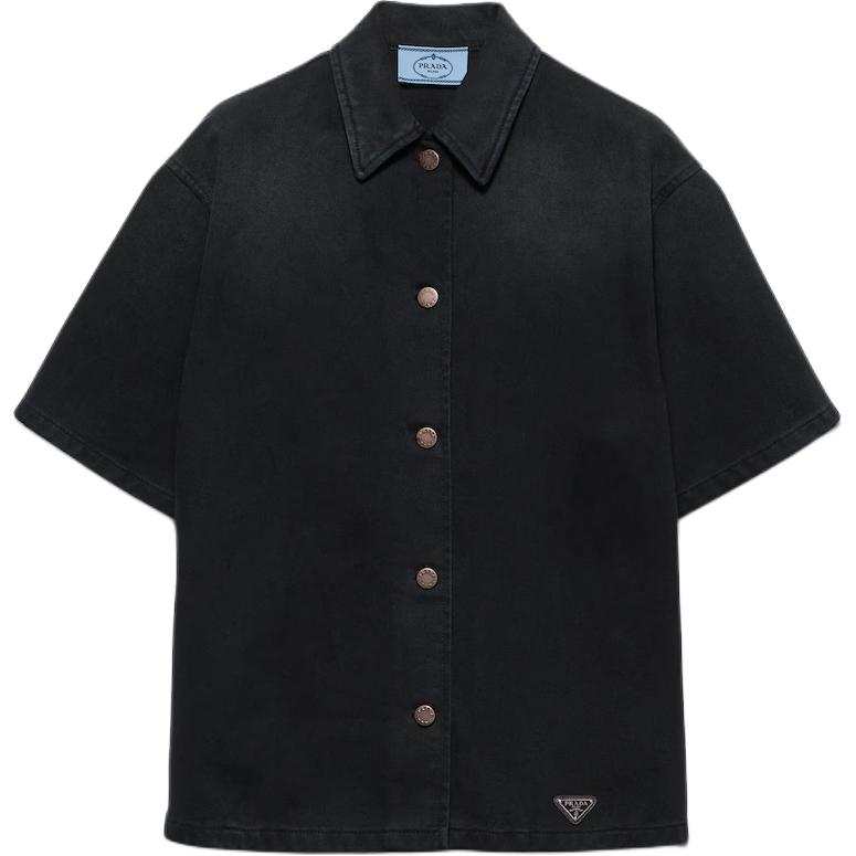 PRADA PRADA Denim Shirt Women's Black