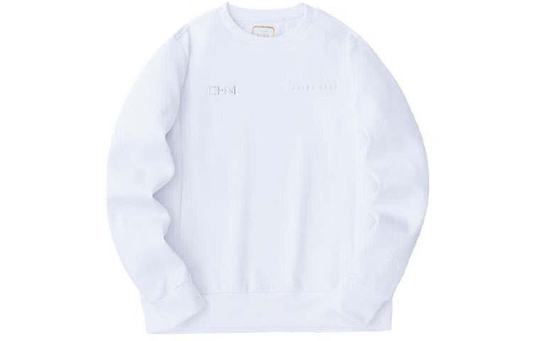 ANTA Variety Training Collection Sweatshirts Women's Snowflake White Crew Neck Moderate Regular