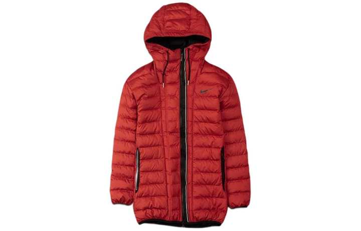 Nike Nike Down Jackets Women's Red Hooded Non Detachable Moderate Other