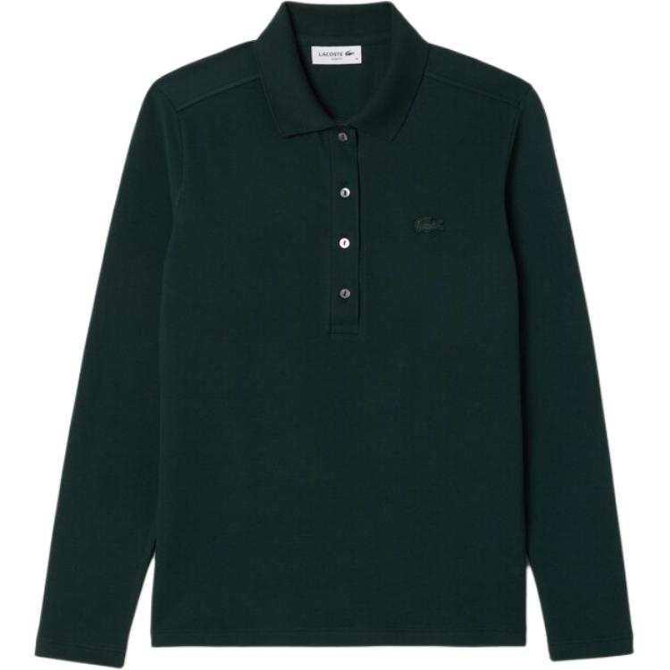 LACOSTE Polo Shirt Women's Sinple Green