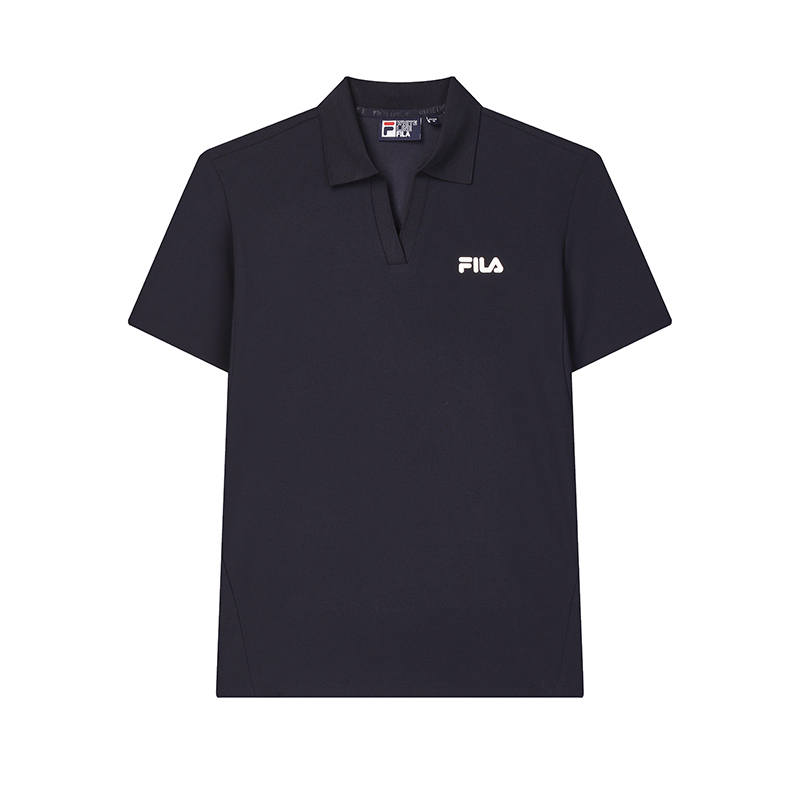 FILA Polo Shirts Women's Legend Blue Polo Collar Moderate Straight Fit