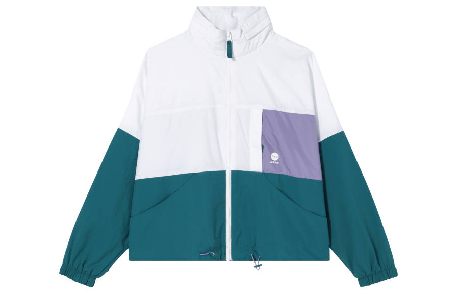 Adidas Neo Jackets Women's White & Green Hooded Moderate Other