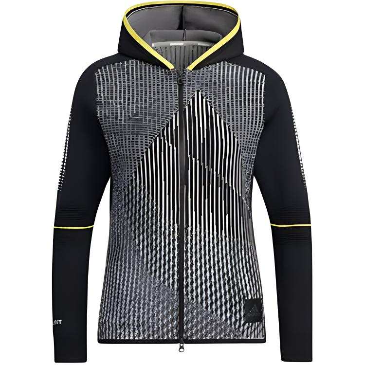 Adidas Adidas Jackets Women's Black Hooded Moderate Wind Shell