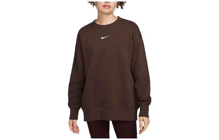 Nike Nike Sweatshirts Women's Brown Crew Neck Moderate Regular