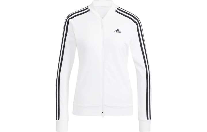 Adidas Adidas Jackets Women's White Baseball Collar Moderate Straight Fit