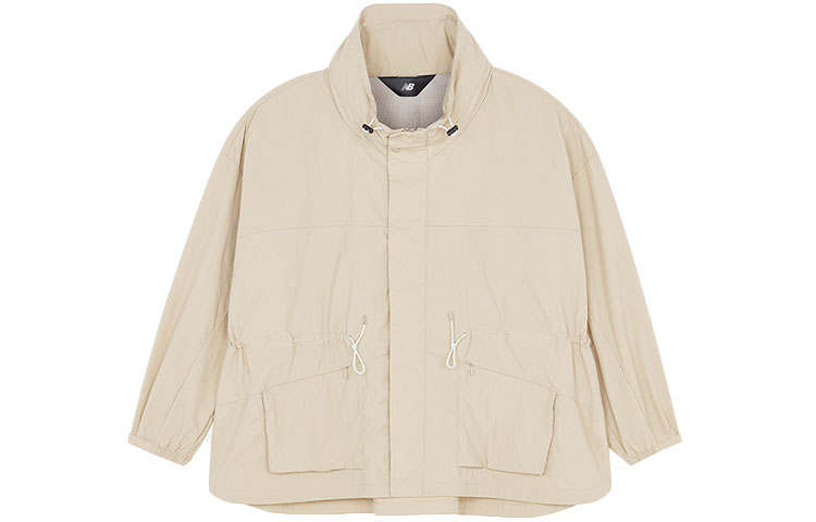 New Balance New Balance New Balance Japan Jackets Women's Beige Yellow Stand Collar Moderate Other