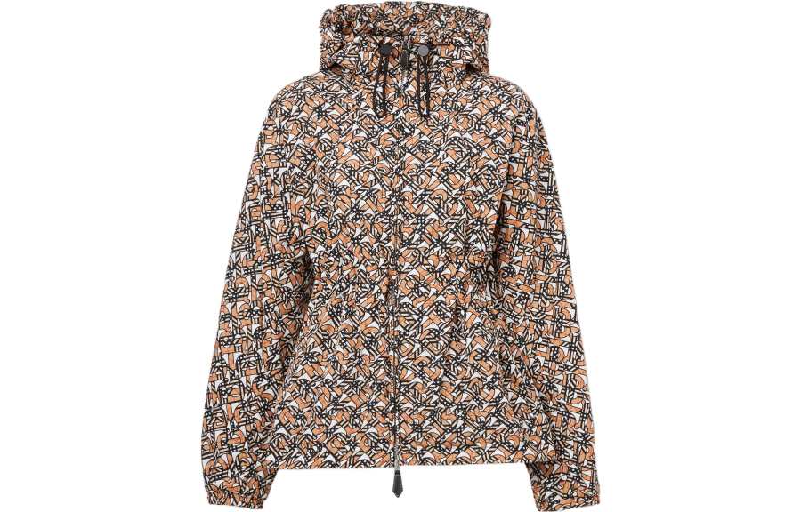 Burberry Jackets Women's Brown Hooded Moderate Other