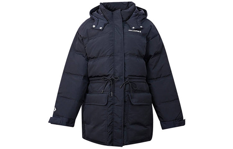 Converse Converse Down Jackets Women's Black Hooded Moderate Other