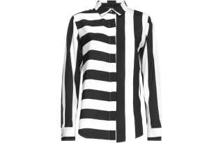 Dkny striped print shirt