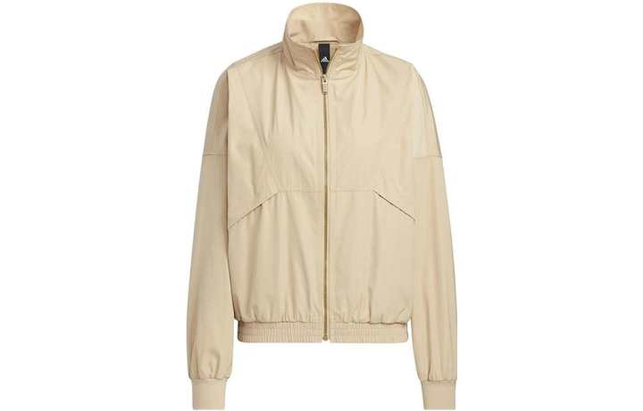 Adidas Adidas Jackets Women's Khaki Stand Collar Moderate Other