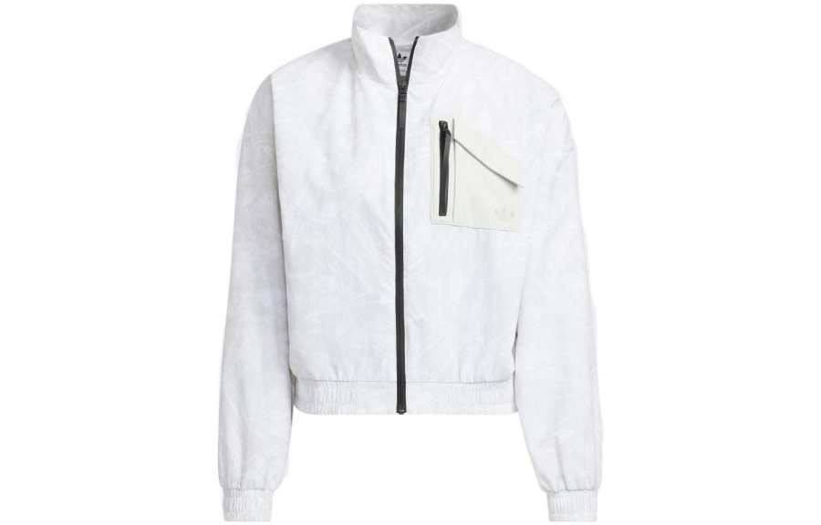 Adidas Originals Jackets Women's Gray Stand Collar Moderate Other