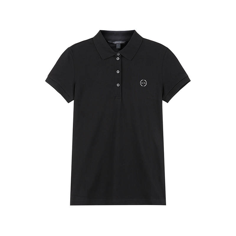 ARMANI EXCHANGE ARMANI EXCHANGEAE SS24 Polo Shirt Women's Black