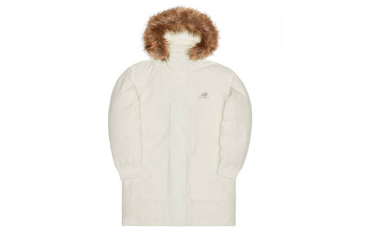 New Balance New Balance Down Jackets Women's White Hooded Moderate Other