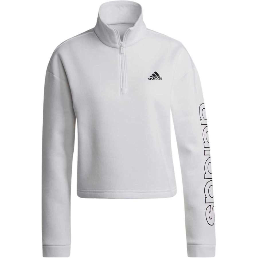 Adidas Adidas W LIN 14ZIP CRO Sweatshirt Women's White