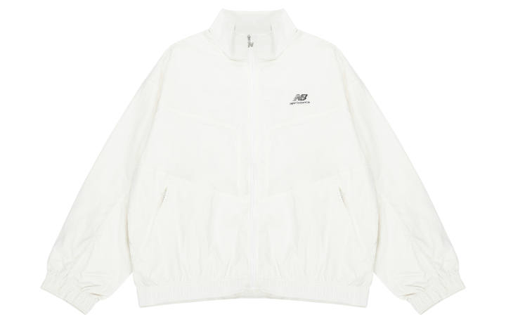 New Balance New Balance Jackets Women's White Stand Collar Moderate