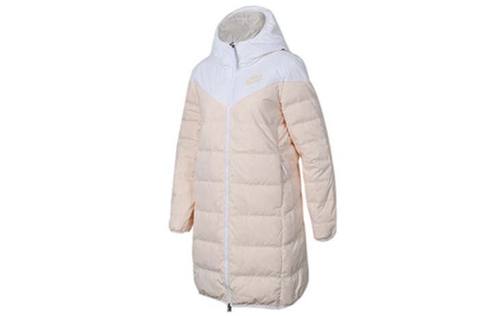Nike Nike Down Jackets Women's Ice Garnet Red Hooded Moderate